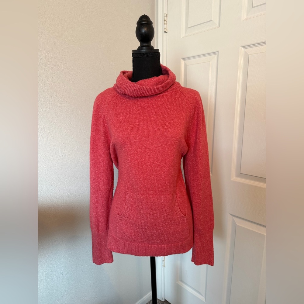 LOFT Red Cowl Neck Sweater